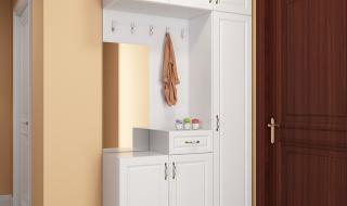 一米六的鞋柜适合做挂衣区吗 鞋柜衣帽架